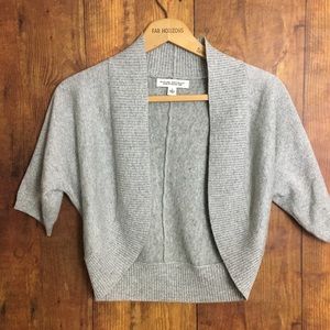 Banana Republic Silver Sparkle Shrug Italian Yarn